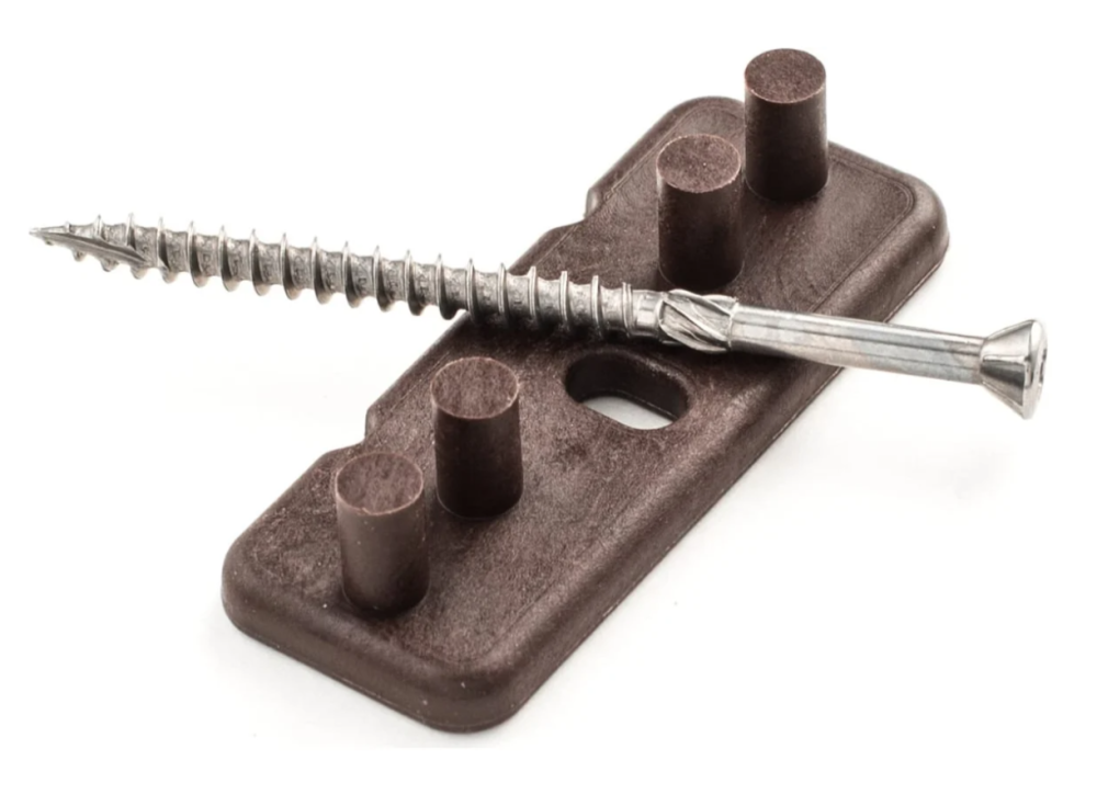 Крепеж Гвозdeck Терра с окрашенным саморезом 4.0*60, E-Coating