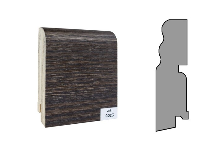 Плинтус шпонированный фигурный Finitura  100х30х2400мм арт.023