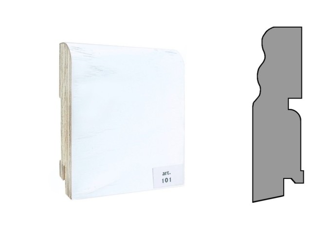 Плинтус шпонированный фигурный Finitura/Финитура  100х30х2400мм арт. 101