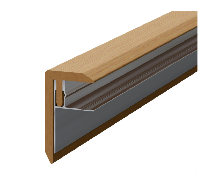 F-профиль LEGRO (WPC + алюм) 2500х70х40 maple (клен)