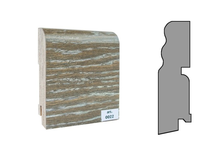 Плинтус шпонированный фигурный Finitura/Финитура  100х30х2400мм арт.022