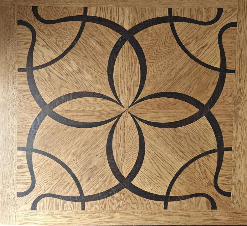 Модульный паркет дуб Клевер 1000х1000х15 мм