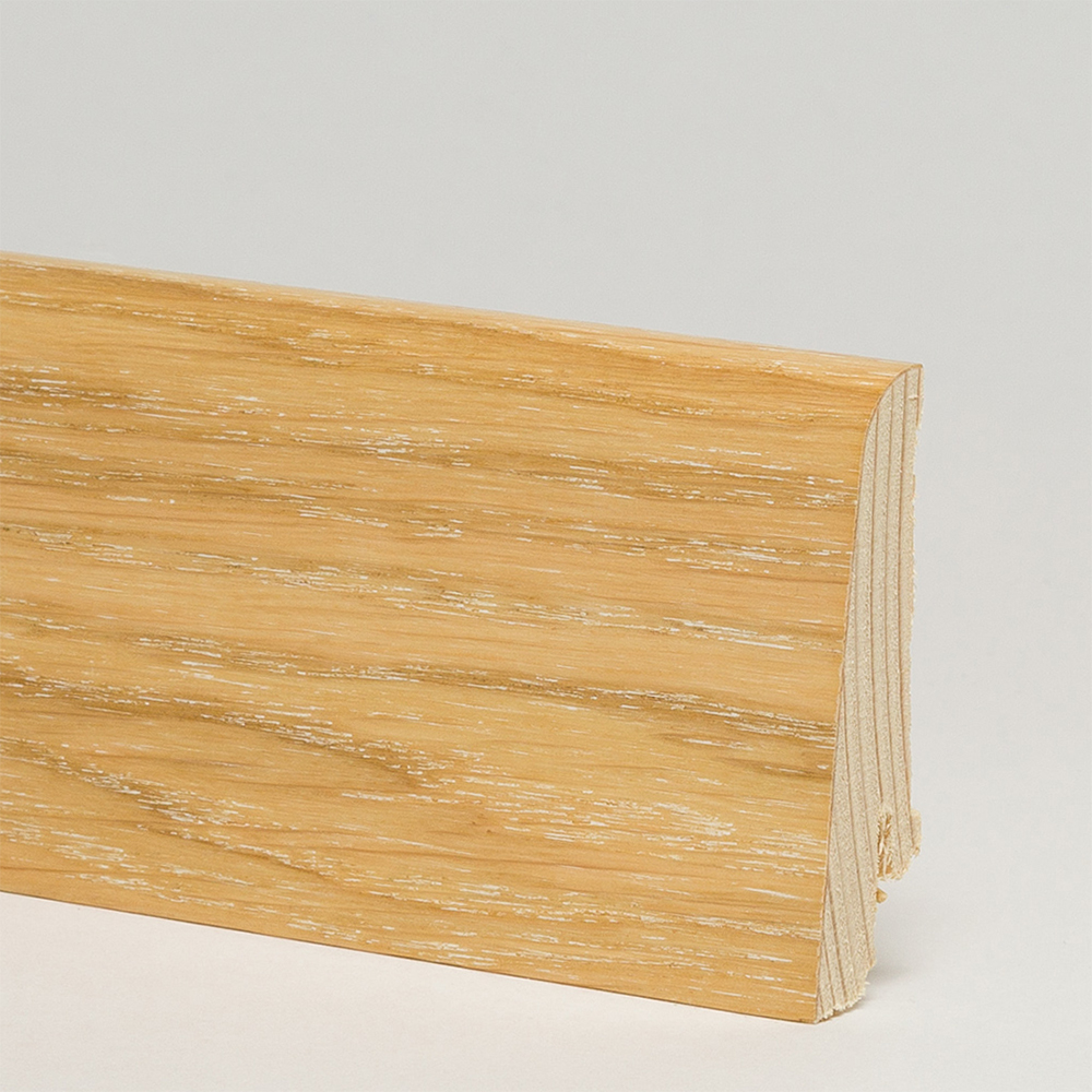 Плинтус шпонированный Pedross Дуб затертый 58х20х2500мм