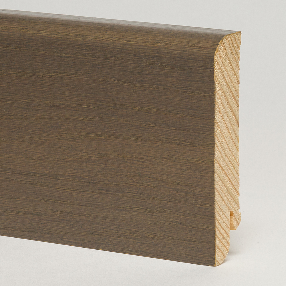 Плинтус шпонированный Pedross Дуб грей 80х18х2500мм