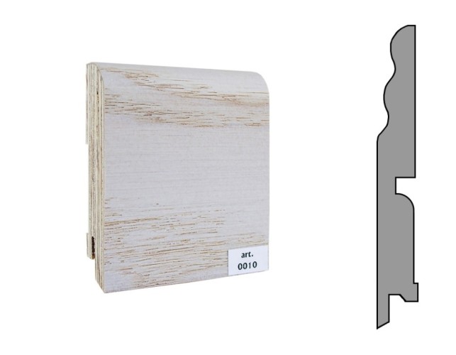 Плинтус шпонированный фигурный Finitura  120х15х2400мм арт.010