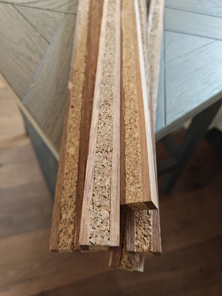 Компенсатор 3- слойный с деревом Мербау+пробка+Мербау 5х10х5х15х910