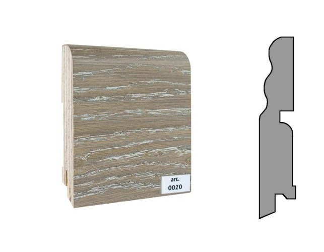 Плинтус шпонированный фигурный Finitura/Финитура  100х19х2400мм арт.020