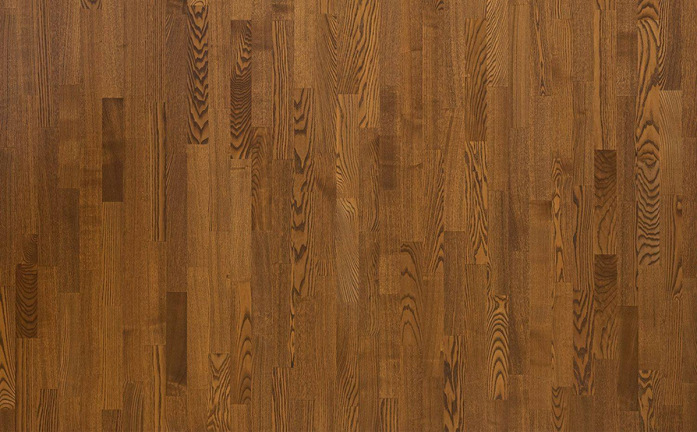 Паркетная доска Polarwood Classic Collection Ясень Whisky Matt легкий браш, темно-коричневый матовый лак 2266х188х14мм (3,41м2/упак)