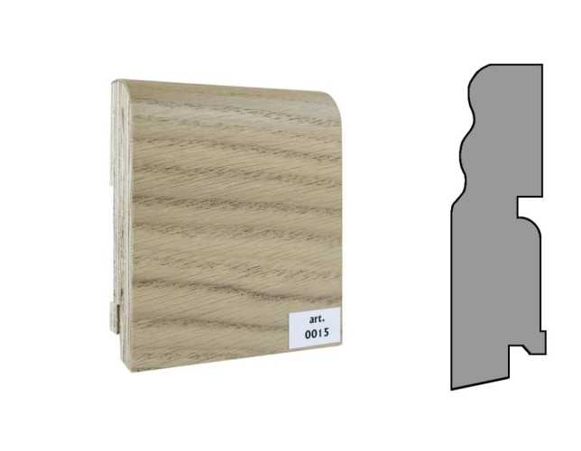 Плинтус шпонированный фигурный Finitura   120х30х2400мм арт.015