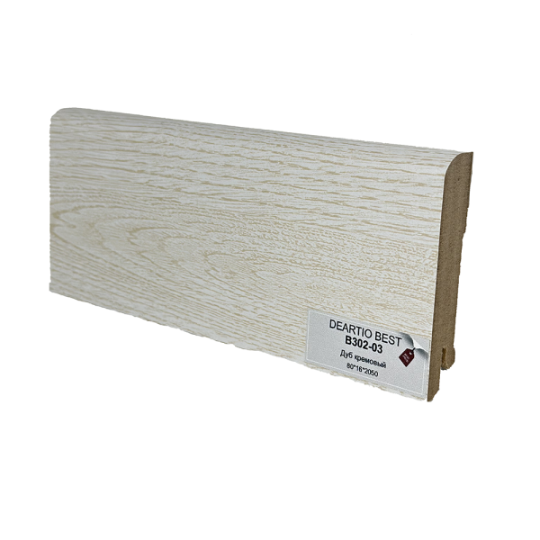 Плинтус МДФ Deartio/Деартио Дуб кремовый B 302-03 80х16х2050мм