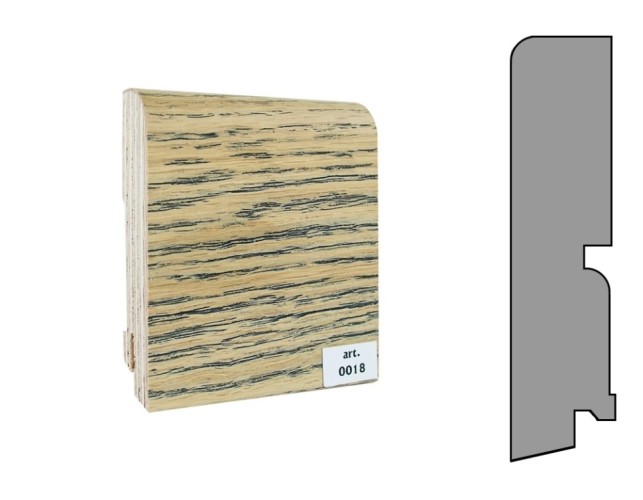 Плинтус шпонированный  Finitura/Финитура 120х30х2400мм арт.018