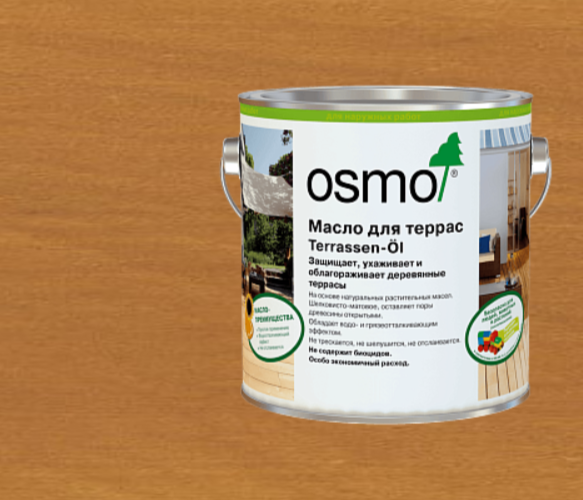 Масло для террас OSMO Terrassen-Öl 013 Гарапа (0,75 л)