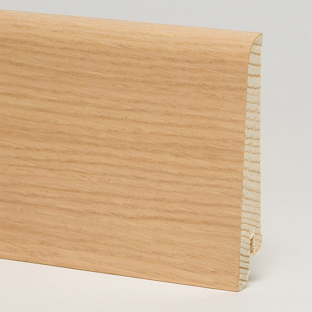 Плинтус шпонированный Pedross/Педрос Дуб беленый 80х16х2500мм