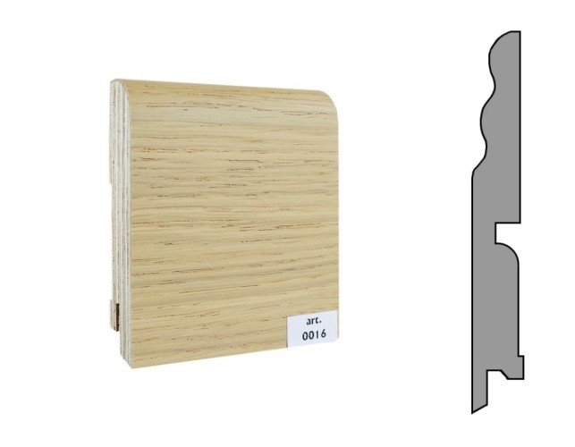Плинтус шпонированный фигурный Finitura/Финитура 120х15х2400мм арт.016
