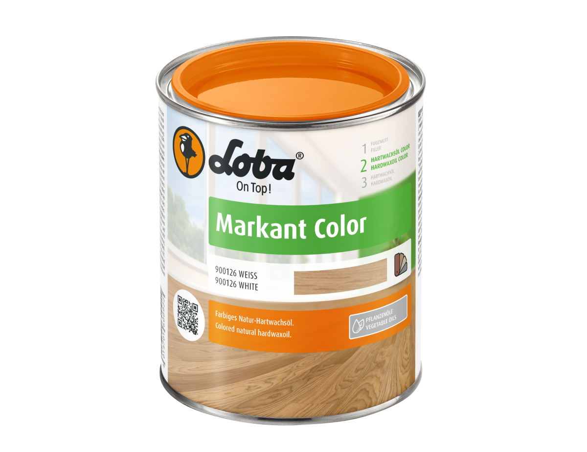 Цветное масло-воск Loba/Лоба Markant color Цвет: белый (2,5 л)