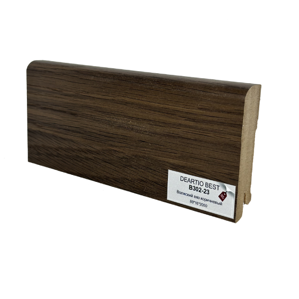 Плинтус МДФ Deartio/Деартио Волжский вяз коричневый B 302-23 80х16х2050мм