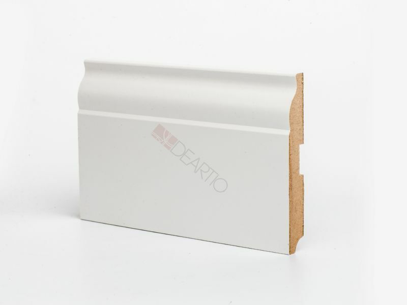 Плинтус МДФ Deartio Белый U 103-120 120х16х2050мм