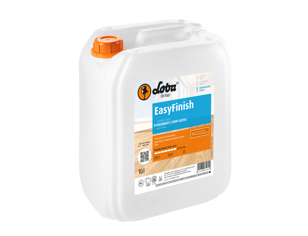 Лак водный Loba WS EasyFinish полуматовый (10 л)