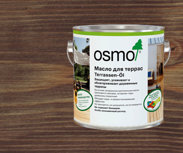 Масло для террас OSMO Terrassen-Öl 021 Дуб мореный (0,75 л)