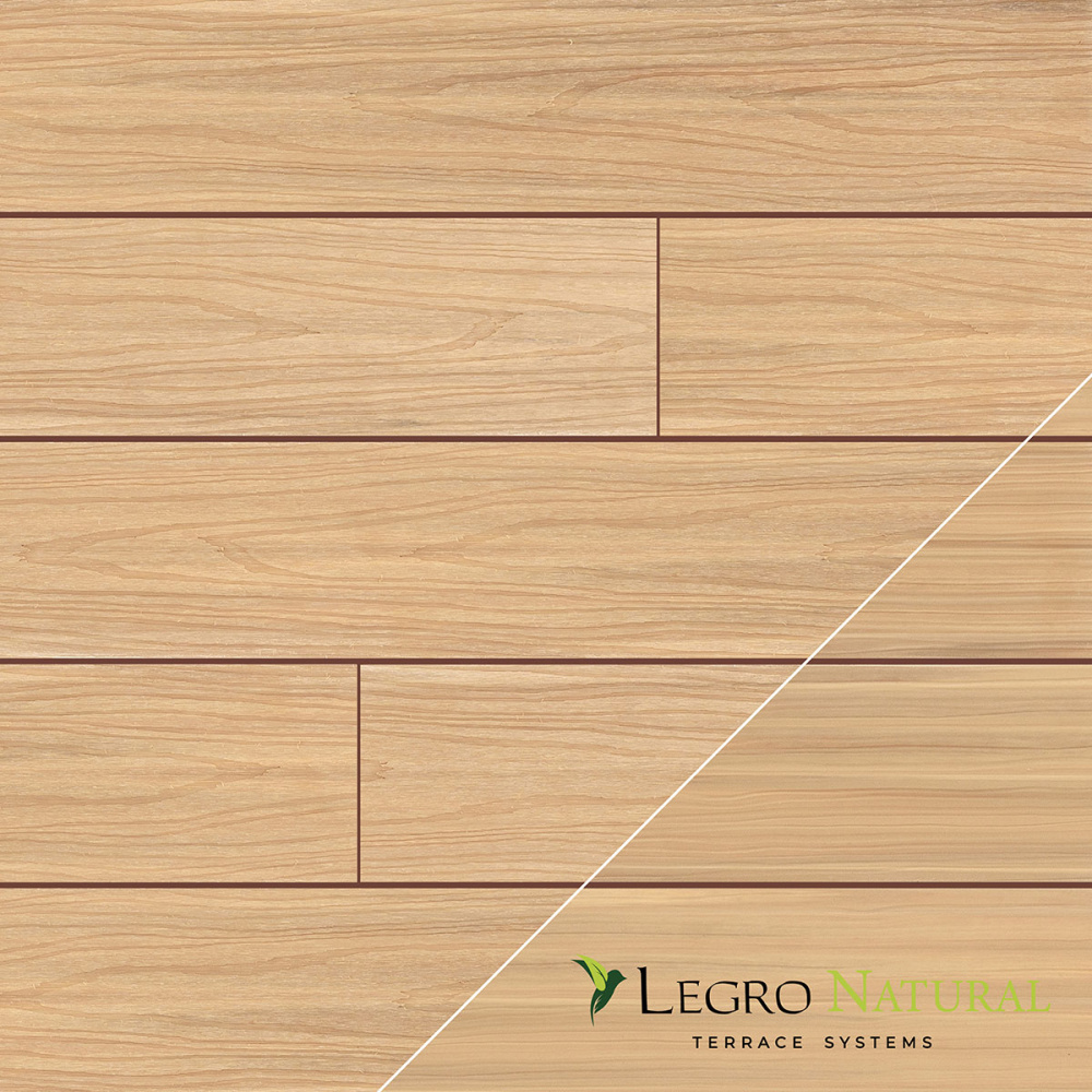 Террасная доска LEGRO Natural maple (клен) 3000x138x22