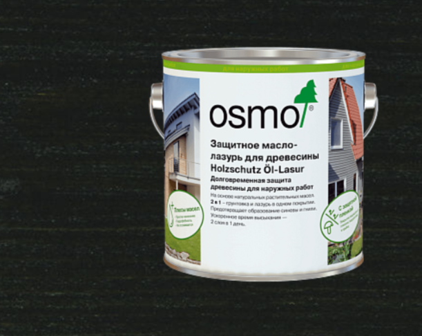 Защитное масло-лазурь для древесины OSMO HOLZSCHUTZ ÖL-LASUR 712 Венге 0,75 л