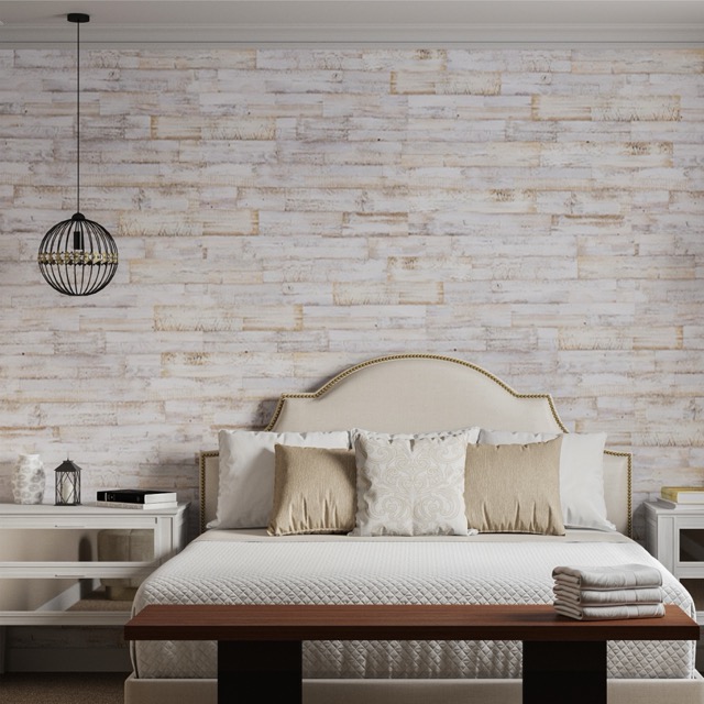 Двухслойная стеновая панель ArtBarnWood Whitewashed