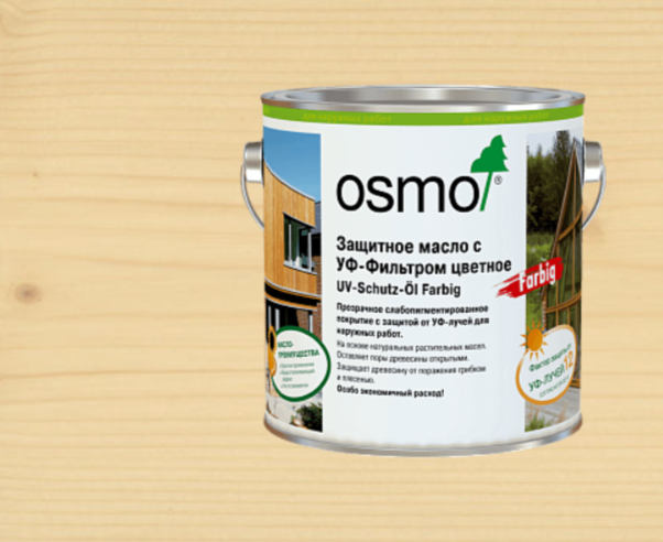 Защитное масло с УФ-фильтром ЦВЕТНОЕ (с биоцидами) UV-Schutz-Öl Farbig 424 Ель\пихта 0,75 л
