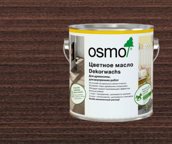 Масло цветное OSMO Dekorwachs прозрачный тон 3161 Венге  2,5 л