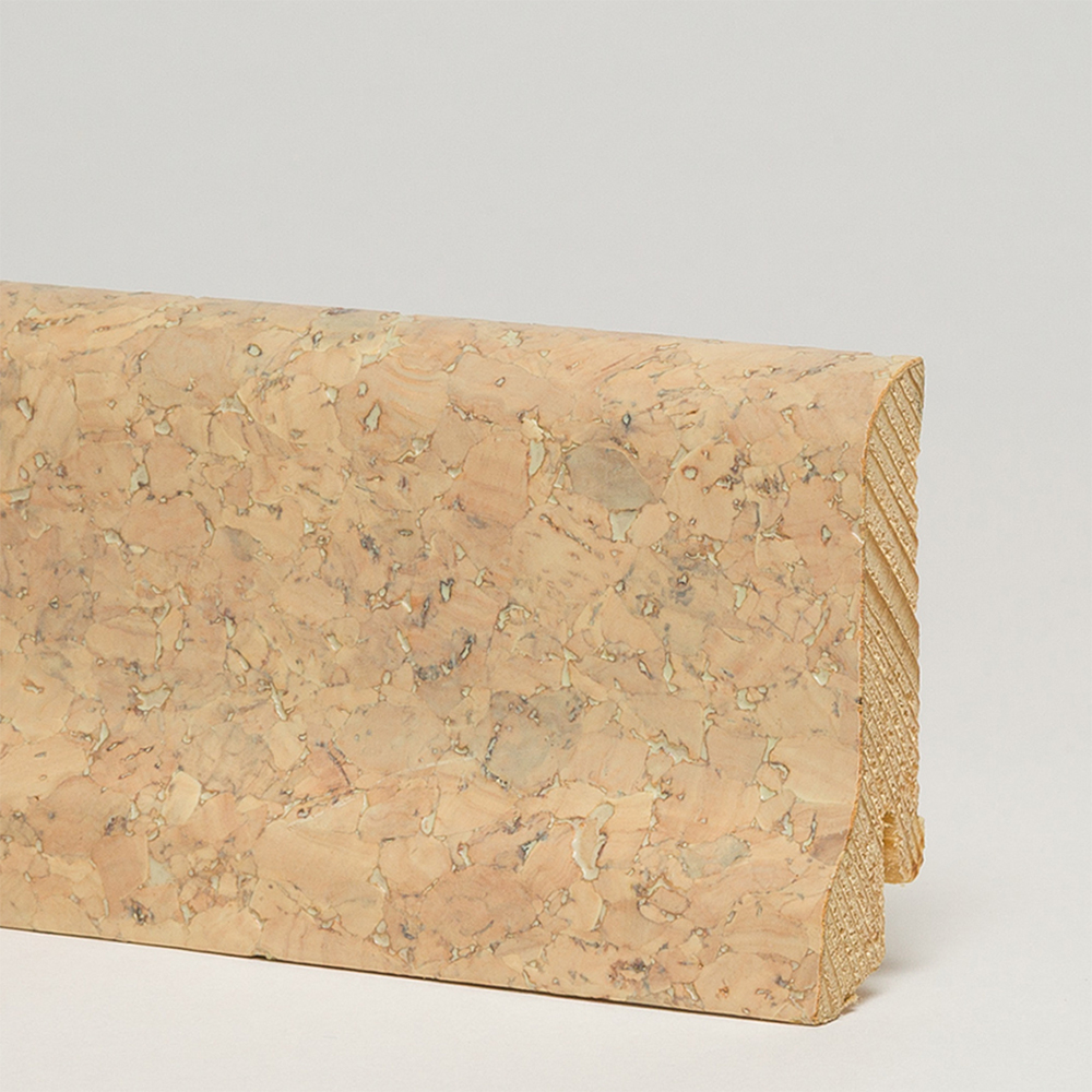 Плинтус шпонированный Pedross/Педрос Пробка кремовая 60х22х2500мм