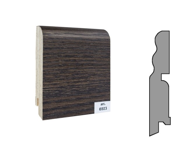 Плинтус шпонированный фигурный Finitura  100х19х2400мм арт.023