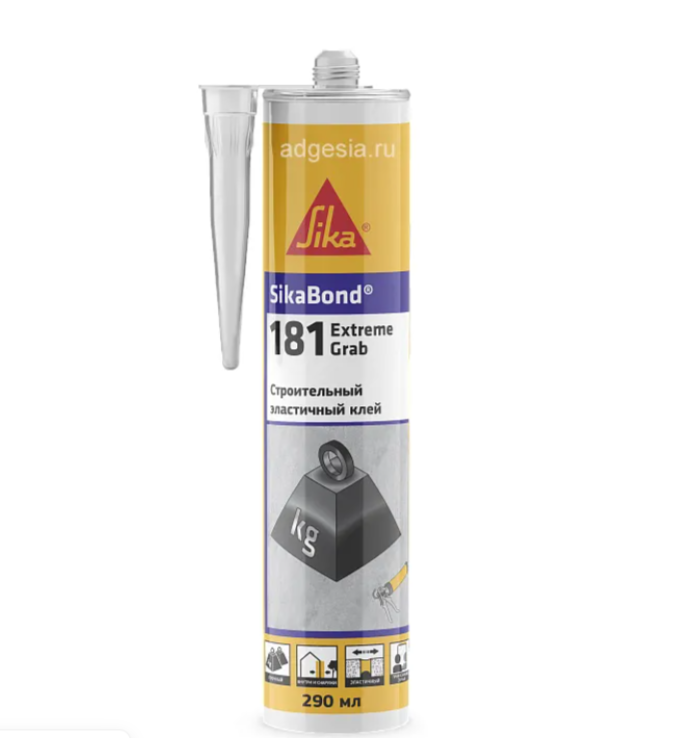 Монтажный тиксотропный клей SikaBond-181 Exrteme Grab (290 мл)