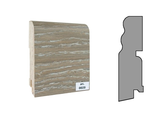 Плинтус шпонированный фигурный Finitura  100х30х2400мм арт.020