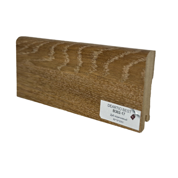Плинтус МДФ Deartio/Деартио Дуб светло-коричневый B 302-16 80х16х2050мм