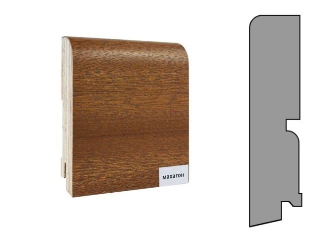 Плинтус шпонированный  Finitura/Финитура 120х30х2400мм Махагон
